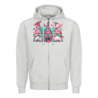 Dove Grey nurse gnomes Zipper Hoodie - Jasminsmagicworld