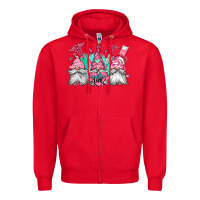 Red nurse gnomes Zipper Hoodie - Jasminsmagicworld