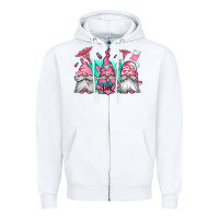 White nurse gnomes Zipper Hoodie - Jasminsmagicworld