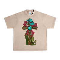 French Oak cross gemstone cactus roses cowboy hat Urban Heavy Tee - RanaPortraitStore