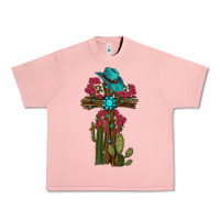 Salmon cross gemstone cactus roses cowboy hat Urban Heavy Tee - RanaPortraitStore