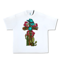 White cross gemstone cactus roses cowboy hat Urban Heavy Tee - RanaPortraitStore