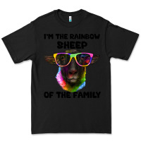 Black i'm the rainbow sheep of the family suffolk sheep Premium Tee - Artiststas
