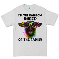Dove Grey i'm the rainbow sheep of the family suffolk sheep Premium Tee - Artiststas