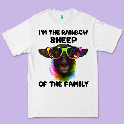 I'm The Rainbow Sheep Of The Family Suffolk Sheep Premium Tee Designed By Artiststas