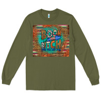 Army Green boom bitch get out the way Long Sleeve Tee - HRA Design Shop