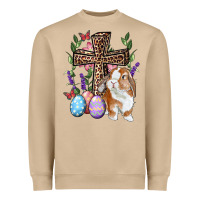 Mushroom Easter bunny and floral cross Heavyweight Sweatshirt - RanaPortraitStore