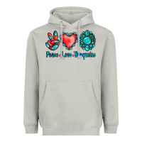 Moon Dust Peace Love Turquoise Heavyweight Hoodie - Jasminsmagicworld