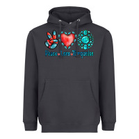 Smoke Peace Love Turquoise Heavyweight Hoodie - Jasminsmagicworld