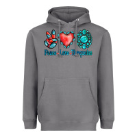 Storm Peace Love Turquoise Heavyweight Hoodie - Jasminsmagicworld