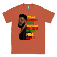 Copper juneteenth 1885 because my ancestors weren't free in 1776 black man Classic Tee - HRA Design Shop