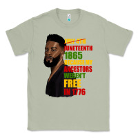 Matcha juneteenth 1885 because my ancestors weren't free in 1776 black man Classic Tee - HRA Design Shop