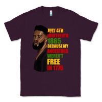 Plum juneteenth 1885 because my ancestors weren't free in 1776 black man Classic Tee - HRA Design Shop
