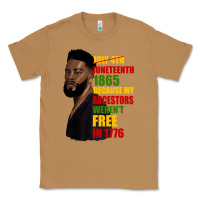 Toasted Coconut juneteenth 1885 because my ancestors weren't free in 1776 black man Classic Tee - HRA Design Shop