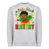 Heather Grey a little black history with boy juneteenth Heavyweight Sweatshirt - texasbilliewilder