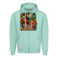 Seafoam cowboy rodeo Zipper Hoodie - JahusDesignShop
