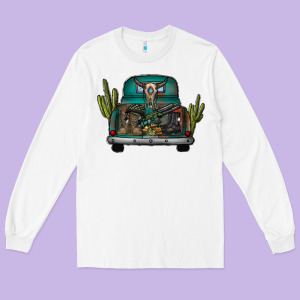 Soldier Truck Long Sleeve Tee Designed By Cowhidedigitalart