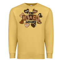 Antique Gold i am black history Premium Sweatshirt - MaliasSmallBusiness