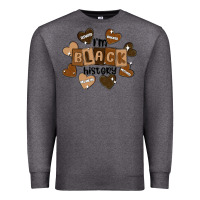 Charcoal Heather i am black history Premium Sweatshirt - MaliasSmallBusiness