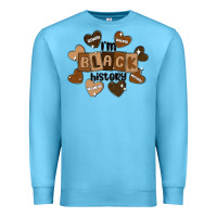 Ocean Blue i am black history Premium Sweatshirt - MaliasSmallBusiness