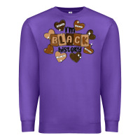 Purple i am black history Premium Sweatshirt - MaliasSmallBusiness