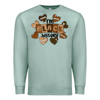 Seafoam i am black history Premium Sweatshirt - MaliasSmallBusiness