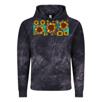 Cloud Black leopard sunflower gemstone Vintage Hoodie - JahusDesignShop