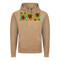 Vintage Coffee leopard sunflower gemstone Vintage Hoodie - JahusDesignShop