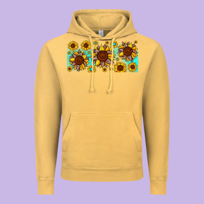 Leopard Sunflower Gemstone Vintage Hoodie Designed By Jahusdesignshop
