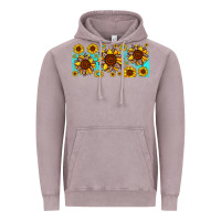 Vintage Zinc leopard sunflower gemstone Vintage Hoodie - JahusDesignShop