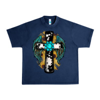 Navy cross gemstone wings Urban Heavy Tee - RanaPortraitStore
