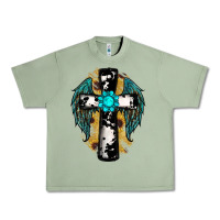 Cross Gemstone Wings Urban Heavy Tee | Teevron