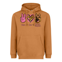 Meerkat Peace Love German Shepherd Heavyweight Hoodie - Jasminsmagicworld