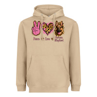 Mushroom Peace Love German Shepherd Heavyweight Hoodie - Jasminsmagicworld
