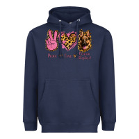 Navy Peace Love German Shepherd Heavyweight Hoodie - Jasminsmagicworld