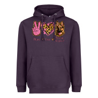 Plum Peace Love German Shepherd Heavyweight Hoodie - Jasminsmagicworld