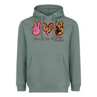 Sage Peace Love German Shepherd Heavyweight Hoodie - Jasminsmagicworld