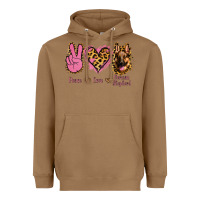 Toasted Coconut Peace Love German Shepherd Heavyweight Hoodie - Jasminsmagicworld