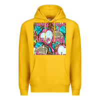Lemon hair boss and hand mirror with money and leopard seamless pattern bbs Premium Hoodie - BundleAndBundleShop