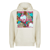 Oatmeal Heather hair boss and hand mirror with money and leopard seamless pattern bbs Premium Hoodie - BundleAndBundleShop