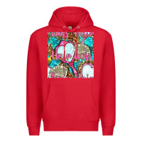 Hair Boss And Hand Mirror With Money And Leopard Seamless Pattern Bbs Premium Hoodie | Teevron