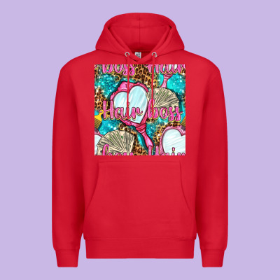 Hair Boss And Hand Mirror With Money And Leopard Seamless Pattern Bbs Premium Hoodie Designed By Bundleandbundleshop