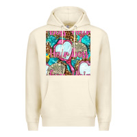 Sandshell hair boss and hand mirror with money and leopard seamless pattern bbs Premium Hoodie - BundleAndBundleShop