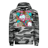 Slate Camo hair boss and hand mirror with money and leopard seamless pattern bbs Premium Hoodie - BundleAndBundleShop