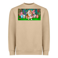 Mushroom Spring Easter Bunny Heavyweight Sweatshirt - RanaPortraitStore