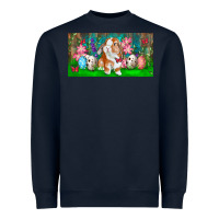 Navy Spring Easter Bunny Heavyweight Sweatshirt - RanaPortraitStore