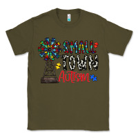 Army Green small town autism Classic Tee - CowhideDigitalArt