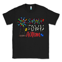 Black small town autism Classic Tee - CowhideDigitalArt
