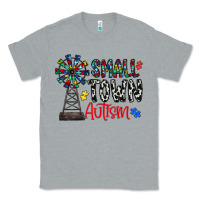 Heather Grey small town autism Classic Tee - CowhideDigitalArt