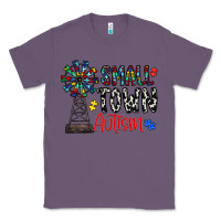 Lavender small town autism Classic Tee - CowhideDigitalArt